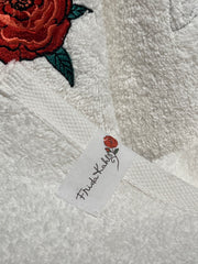 Embroidered Frida kahlo towels